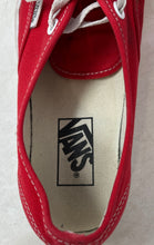 Load image into Gallery viewer, Vans Unisex Authentic Red Round Toe Lace-Up Sneaker Shoes Size W8-M6.5
