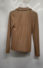 Load image into Gallery viewer, Banana Republic Womens Brown Ribbed Long Sleeve Pullover T-Shirt Size Small
