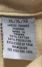 Load image into Gallery viewer, Penguin Munsingwear Womens Yellow Striped Short Sleeve Polo Shirt Size XL
