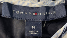 Load image into Gallery viewer, Tommy Hilfiger Womens Blue Floral Long Sleeve Back-Zip Blouse Top Size M
