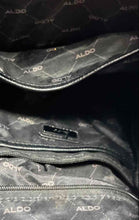 Load image into Gallery viewer, Aldo Womens Black Inner Pockets Adjustable Strap Shoulder Backpack With Tag
