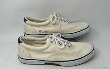 Load image into Gallery viewer, Sperry Mens Halyard CVO STS23580 Cream Lace-Up Low Top Sneaker Shoes Size 10
