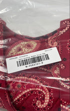 Load image into Gallery viewer, Vera Bradley Womens Red Black Paisley Print Double Handle Shoulder Bag
