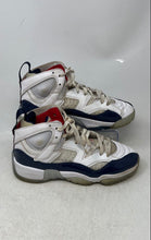 Load image into Gallery viewer, Nike Boys Jordan Jumpman Two Trey White Blue Leather Basketball Shoes Size 7Y
