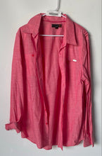 Load image into Gallery viewer, Guess Mens Pink Cotton Long Sleeve Dual Chest Pockets Button-Up Shirt Size XL
