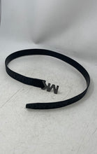 Load image into Gallery viewer, Michael Kors Womens Black Signature Print Adjustable Waist Belt Size 36"
