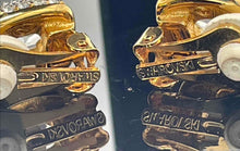 Load image into Gallery viewer, Authentic Swarovski Women's Gold-Tone Pavé Earrings
