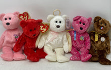 Load image into Gallery viewer, Set Of 5 Pieces Ty Beanie Baby Mum Bear Collectible Stuffed Animals Plush Toys
