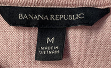 Load image into Gallery viewer, Banana Republic Womens Pink Long Sleeve Boat Neck Pullover Blouse Top Size M
