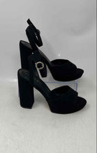 Load image into Gallery viewer, Madden Girl Womens Summit Black High Block Heel Ankle Strap Sandals Size 8.5 M
