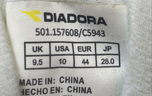 Load image into Gallery viewer, Diadora Mens B.Elite C5943 White Leather Lace-Up Low Top Sneakers Shoes Size 10
