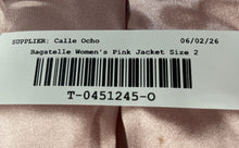 Load image into Gallery viewer, Bagatelle Womens Pink Genuine Leather Long Sleeve Front Full-Zip Jacket Size 2
