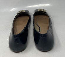 Load image into Gallery viewer, Authentic Tory Burch Womens Black Leather Ballet Flats Size 10.5 M Damaged
