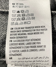 Load image into Gallery viewer, American Eagle Womens Black Cotton Denim High-Rise Distressed Mom Jeans Size 2
