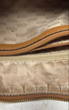 Load image into Gallery viewer, Michael Kors Womens Brown Leather Charm Inner Pocket Zipper Shoulder Bag
