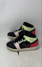 Load image into Gallery viewer, Nike Boys Air Jordan 1 Mid AV5174-076 Black Pink Green Sneakers Shoes Size 5.5Y
