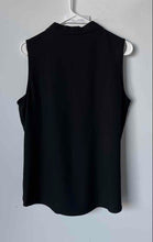 Load image into Gallery viewer, Calvin Klein Womens Black Sleeveless V-Neck Regular Fit Blouse Top Size M
