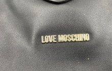 Load image into Gallery viewer, Authentic Love Moschino Womens Black Double Handle Tote Handbag Damaged Zip
