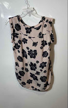 Load image into Gallery viewer, Ann Taylor Womens Black Pink Floral Cuffed Sleeve Hi-Low Hem Blouse Top Size XS
