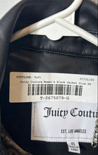 Load image into Gallery viewer, Juicy Couture Womens Black Long Sleeve Collared Snap Front Shirt Jacket Size XS
