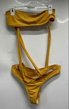 Load image into Gallery viewer, Musera Womens Yellow One-Piece Bikini Top Swimsuit Size Large With Tag
