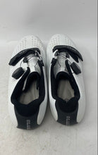 Load image into Gallery viewer, Speed Mens White Leather Adjustable Strap Bike Road Cycling Shoes Size EUR 41
