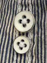 Load image into Gallery viewer, I.N.C International Concepts Mens Blue White Striped Button-Up Shirt Size M
