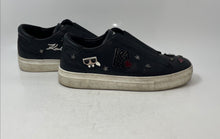 Load image into Gallery viewer, Karl Lagerfeld Paris Womens Caitie Black Low Top Slip-On Sneaker Shoes Size 9
