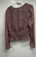 Load image into Gallery viewer, Express Womens Multicolor Printed Long Sleeve Blouse Top Size Large
