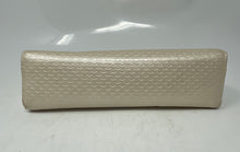 Load image into Gallery viewer, Bvlgari Womens Cream Embossed Zipper Travel Makeup Cosmetic Bag
