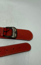 Load image into Gallery viewer, Unbranded Womens Red Genuine Leather Adjustable Dress Belt Size M
