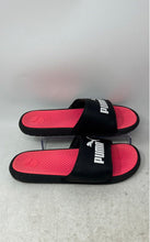 Load image into Gallery viewer, Puma Girls Cool Cat Black Pink Slip-On Open Toe Slide Sandals Size 7
