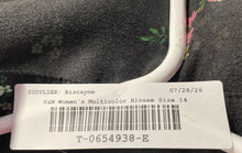 Load image into Gallery viewer, H&amp;M Womens Multicolor Floral Long Sleeve Mock Neck Ruffle Blouse Top Size 14
