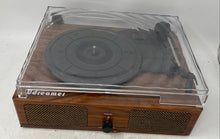 Load image into Gallery viewer, Udreamer Brown Black Vinyl Record Player Bluetooth Turntable Not Tested
