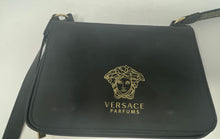 Load image into Gallery viewer, Versace Parfums Womens Black Inner Pocket Magnetic Medium Crossbody Bag
