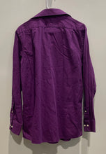 Load image into Gallery viewer, Tommy Hilfiger Mens Purple Cotton Collared Long Sleeve Dress Shirt Size 15 1/2
