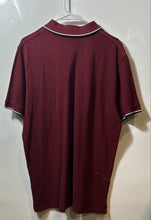 Load image into Gallery viewer, Armani Exchange Mens Burgundy Short Sleeve Collared Button Front Polo Shirt XL

