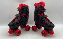Load image into Gallery viewer, Roller Derby Kids Trac Star 5015-8759 Black Red Adjustable Roller Skates Sz 3-6
