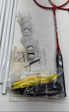 Load image into Gallery viewer, Pair Of 2 Pcs Wilson Serena Junior Racquets Shuttlecocks Net Poles Badminton Set
