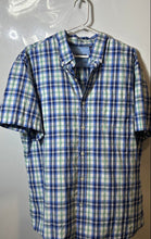 Load image into Gallery viewer, Izod Mens Multicolor Plaid Short Sleeve Collared Button-Up Shirt Size XL
