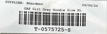 Load image into Gallery viewer, Gap Girls Gray Heather Embroidered Logo Long Sleeve Full-Zip Hoodie Size XL
