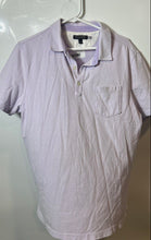 Load image into Gallery viewer, Banana Republic Mens Light Purple Short Sleeve Performance Pique Polo Shirt Sz L

