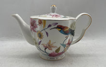 Load image into Gallery viewer, Set Of 5 Pcs Grace Teaware Multicolor Floral Porcelain Teapot Cups &amp; Saucers
