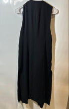 Load image into Gallery viewer, Zara Womens Black Sleeveless Long Length Button-Front Vest Size Medium

