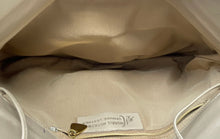 Load image into Gallery viewer, Morris Moskowitz Womens Beige Floral Engraved Leather Single Strap Crossbody Bag
