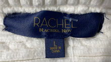 Load image into Gallery viewer, Rachel Roy Womens White Fringe Off The Shoulder Cropped Pullover Sweater Size L
