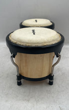 Load image into Gallery viewer, Rolling Stone Brown Black Wooden Beginners Bongo Drums Instrument Set
