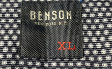 Load image into Gallery viewer, Benson Mens Navy Blue Dot Printed Long Sleeve Collared Button-Up Shirt XL W/Tags
