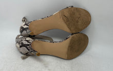 Load image into Gallery viewer, Steve Madden Womens Born Brown Beige Snakeskin Print Ankle Strap Sandals Sz 11M
