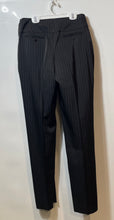 Load image into Gallery viewer, Armani Collezioni Womens Black Pinstripe Pocket High-Rise Trousers Pants No Size

